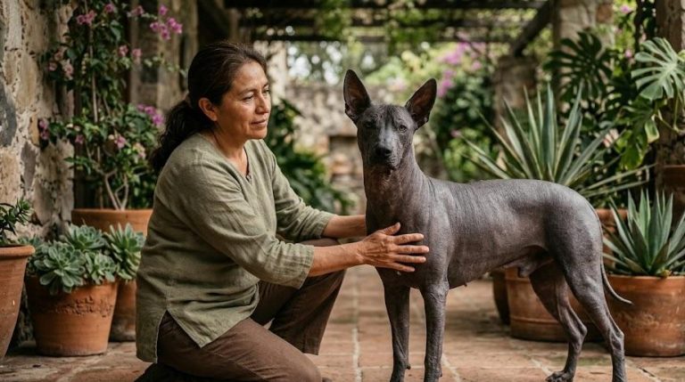 Xoloitzcuintle breeder showcasing healthy Xoloitzcuintle dogs in Mexico