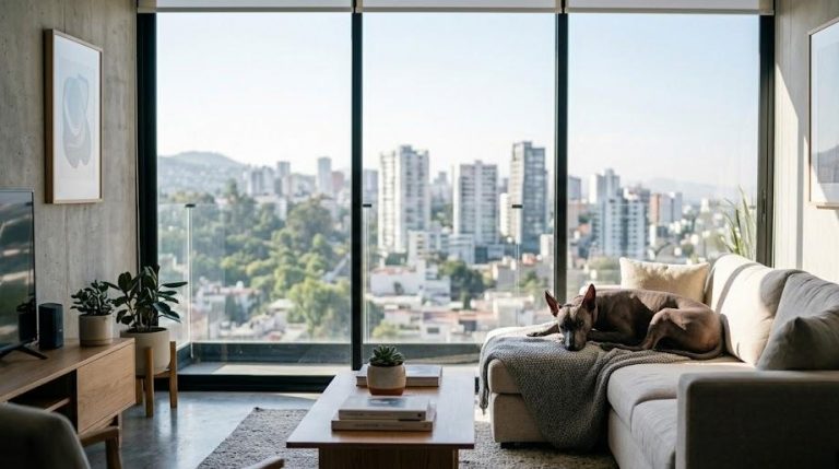 Xoloitzcuintles apartment dogs resting comfortably indoors