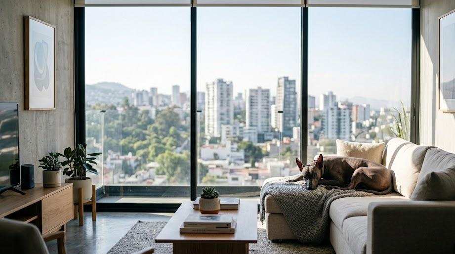 Xoloitzcuintles apartment dogs resting comfortably indoors